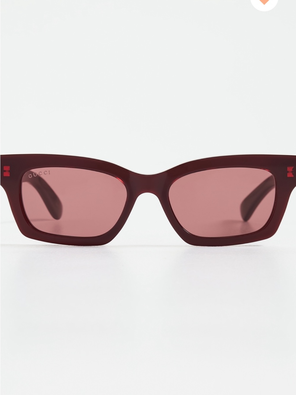 GUCCI Red / Burgundy Cat-Eye Sunglasses Model: GG1790S - Picture 8 of 8